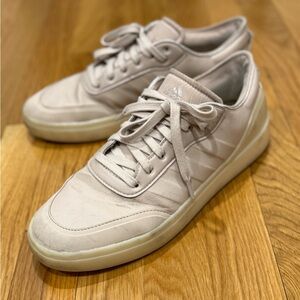 Adidas Court Revival Shoes - Wonder Taupe / Chalk White / pale pink - size 9